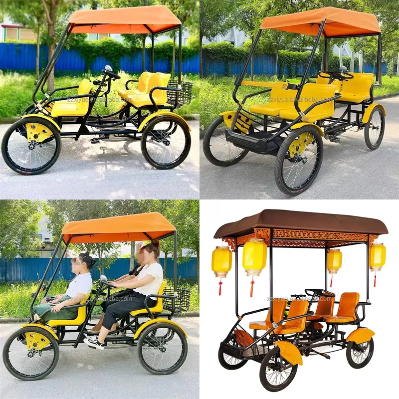 Cycling Quads - Устойчивый четырехместный семейный велосипед для прогулок