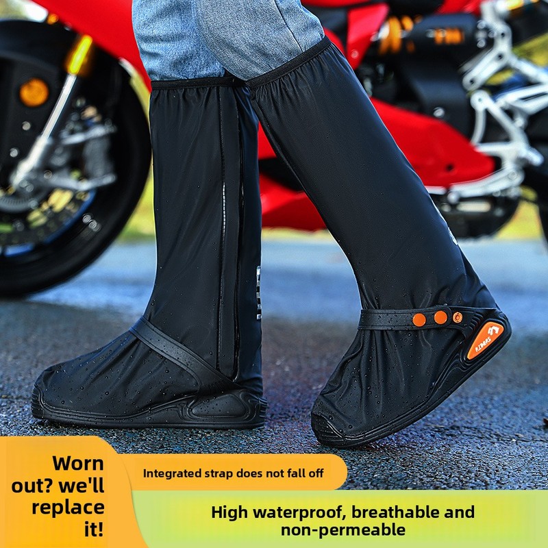 Cycling Shoe Covers - Мужские и женские высокие водонепроницаемые бахилы,