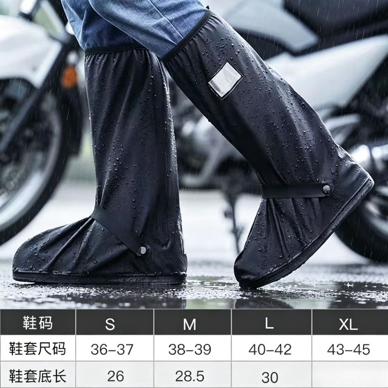 Cycling Shoe Covers - Черные водонепроницаемые чехлы для обуви с