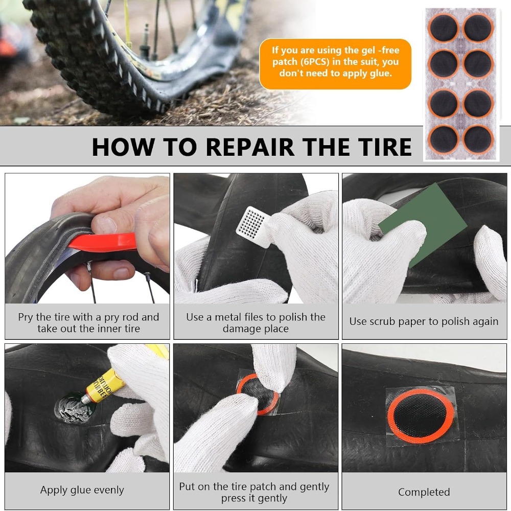 Набор для ремонта велосипедных – обзор и цена Bike Tube Repair Kit